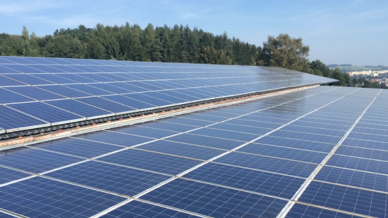 Bau einer Photovoltaikanlage